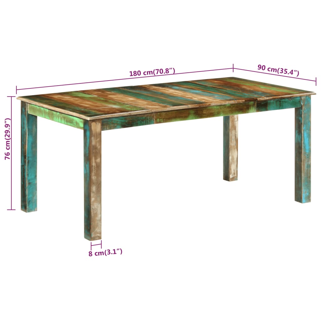 8720845749927_g_en_hd_6 vidaXL Dining Table 180x90x76 cm Solid Wood Reclaimed - Image 7