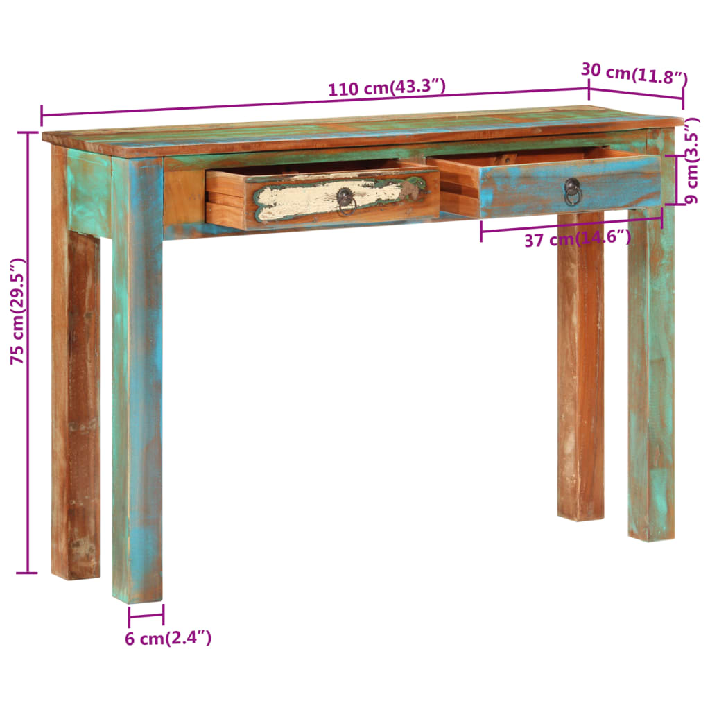 8720845750282_g_en_hd_8 vidaXL Console Table 110x30x75 cm Solid Wood Reclaimed - Image 10