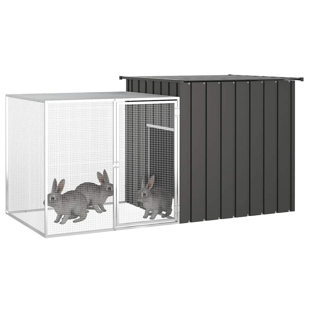 8720845751883_g_en_hd_1 vidaXL Rabbit Cage Anthracite 200x91x100 cm Galvanised Steel - Image 2
