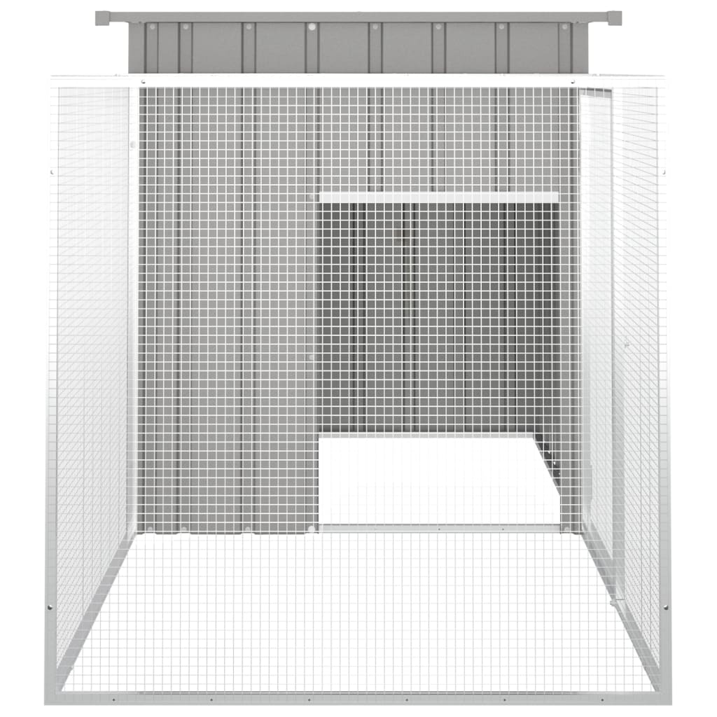 8720845751890_g_en_hd_3 vidaXL Rabbit Cage Grey 200x91x100 cm Galvanised Steel - Image 4