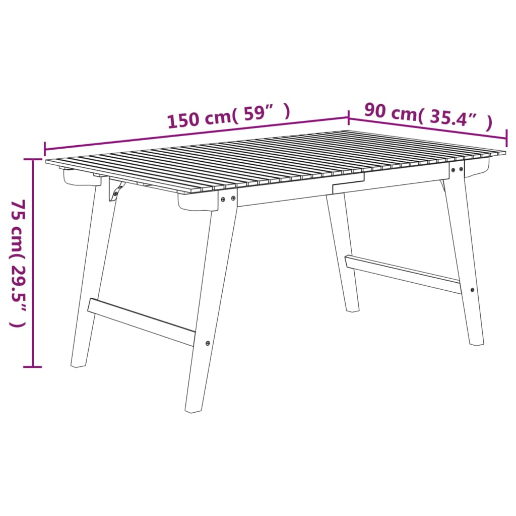 8720845754358_g_en_hd_4 vidaXL Garden Table 150x90x75 cm Solid Wood Acacia - Image 6