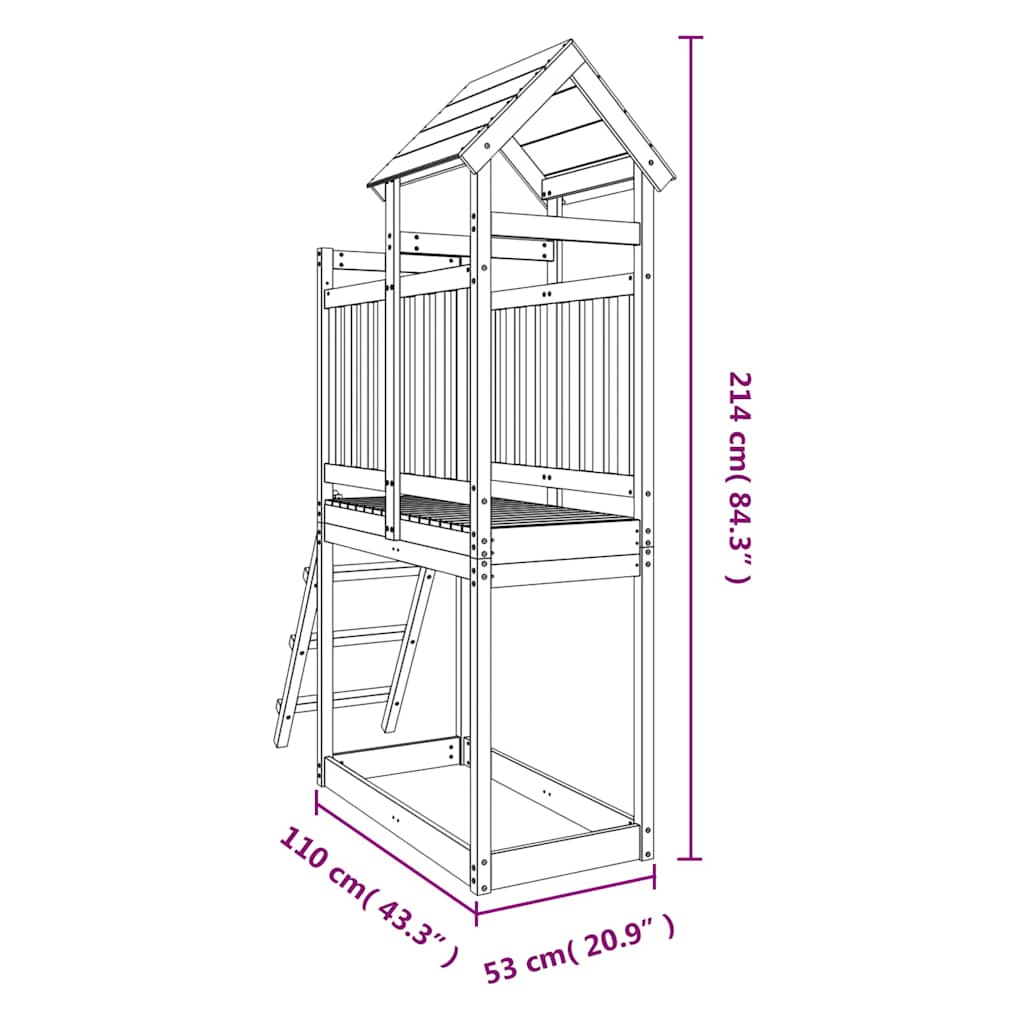 8720845754921_g_en_hd_8 vidaXL Outdoor Playset 53x110x214 cm Solid Wood Douglas - Image 9