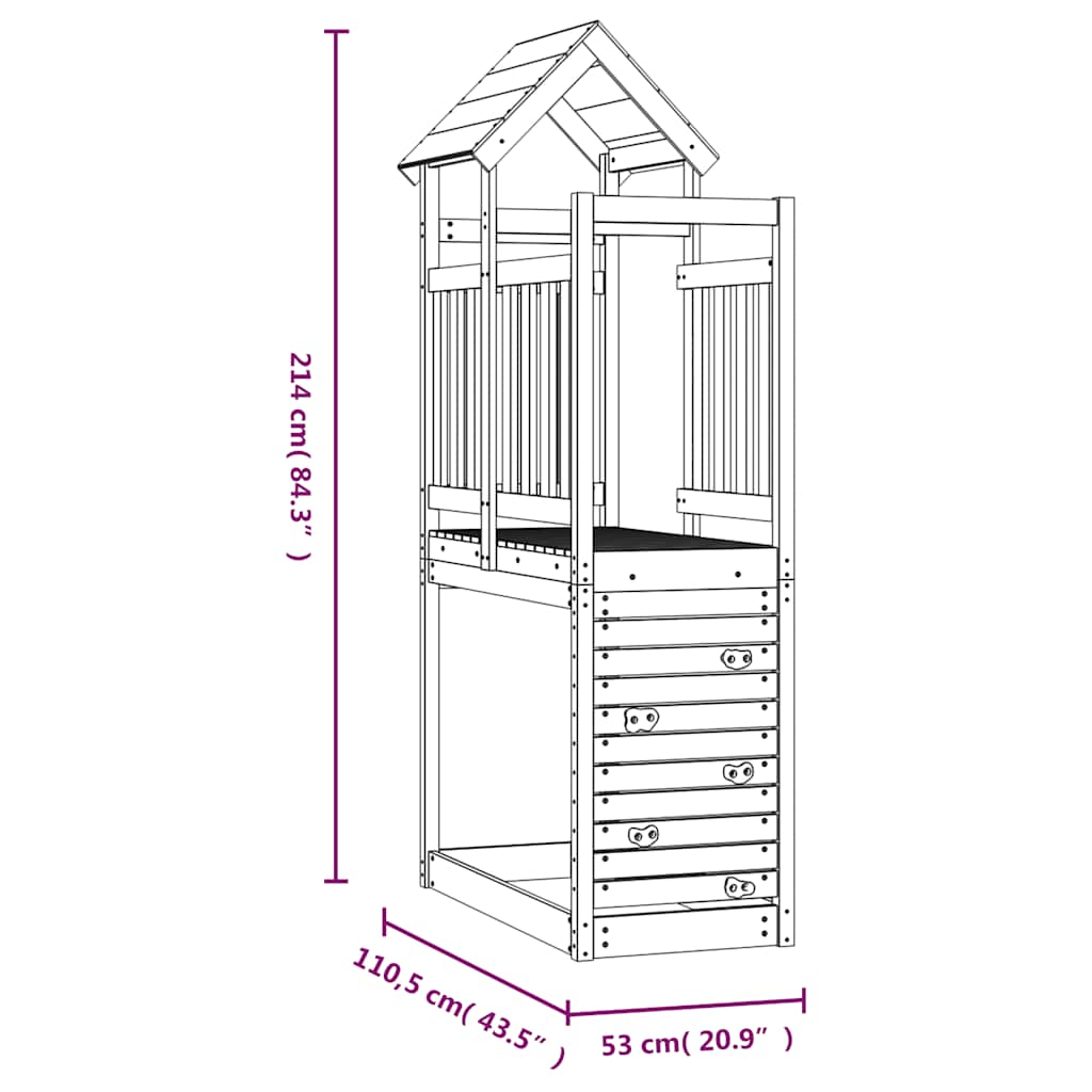 8720845754983_g_en_hd_7 vidaXL Play Tower with Rockwall 53x110.5x214 cm  Solid Wood Douglas - Image 8