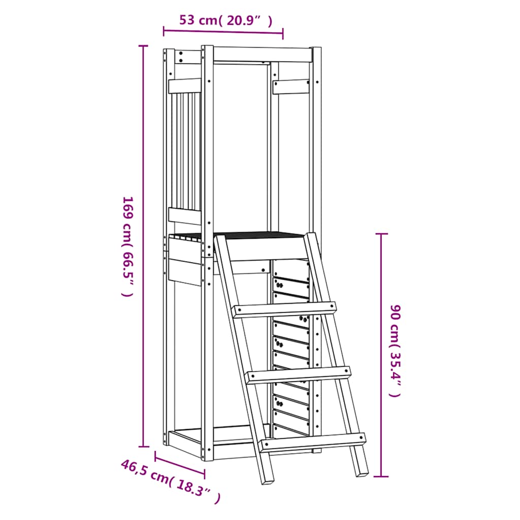 8720845755003_g_en_hd_7 vidaXL Outdoor Playset 53x46.5x169 cm Solid Wood Pine - Image 8