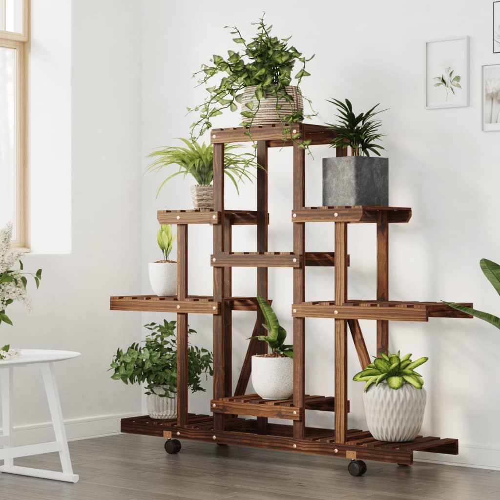 8720845755379_g_en_hd_1 vidaXL Flower Stand with Wheels 110x25x101 cm Solid Wood Fir - Image 3