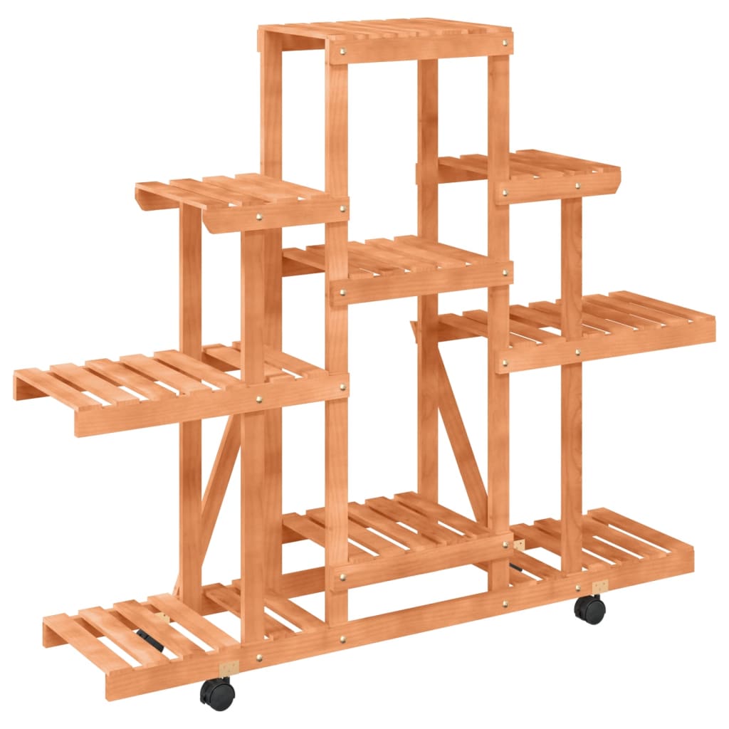 8720845755386_g_en_hd_2 vidaXL Flower Stand with Wheels 110x25x101 cm Solid Wood Fir - Image 4
