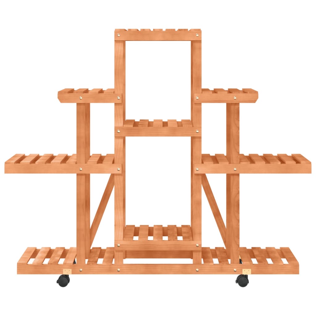 8720845755386_g_en_hd_3 vidaXL Flower Stand with Wheels 110x25x101 cm Solid Wood Fir - Image 5