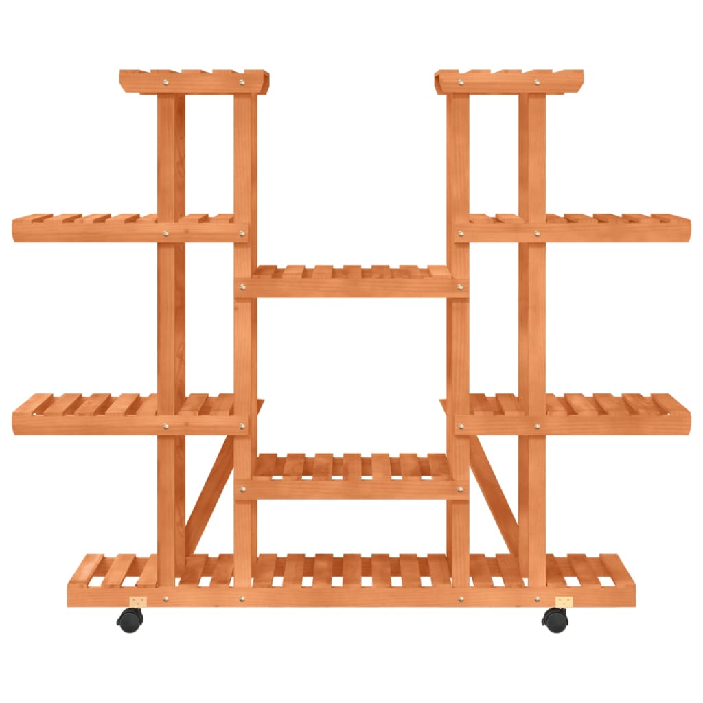 8720845755461_g_en_hd_2 vidaXL Flower Stand with Wheels 110x25x115 cm Solid Wood Fir - Image 4