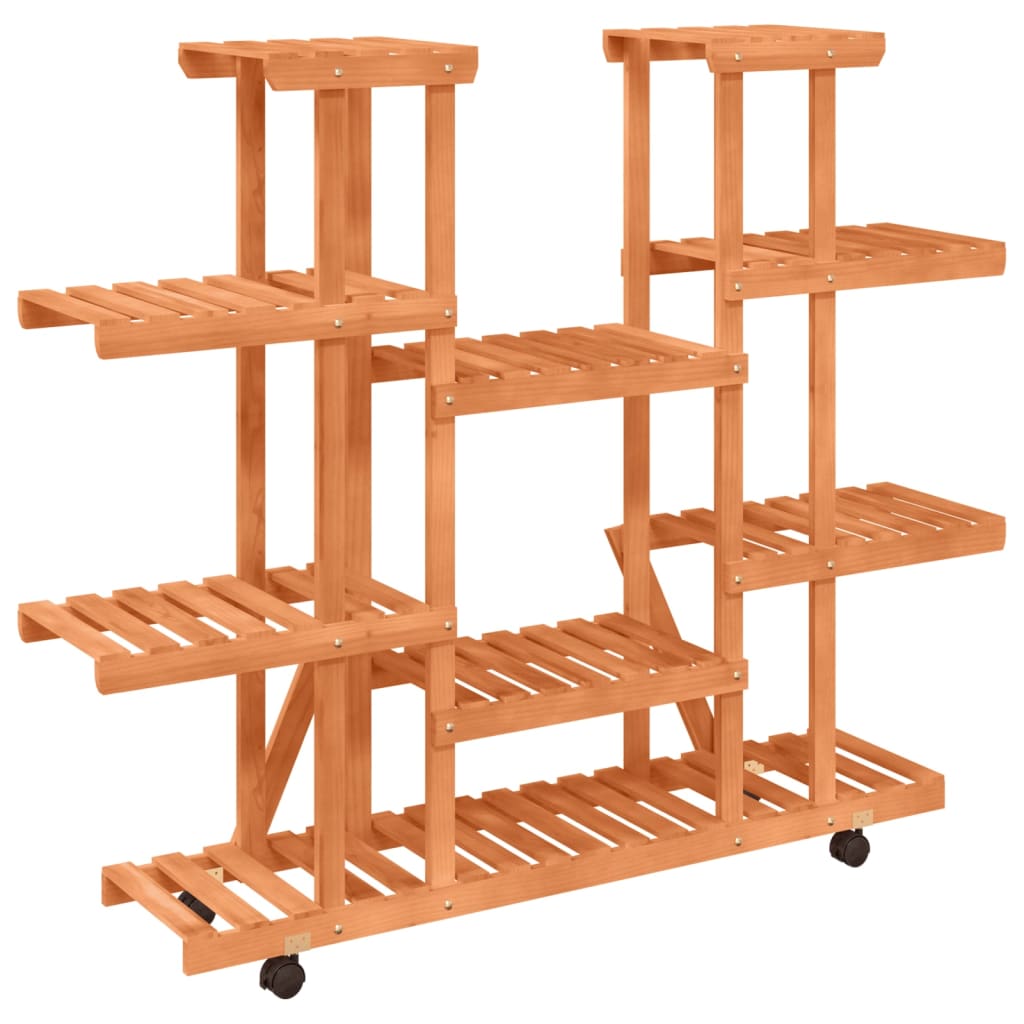 8720845755461_g_en_hd_4 vidaXL Flower Stand with Wheels 110x25x115 cm Solid Wood Fir - Image 6