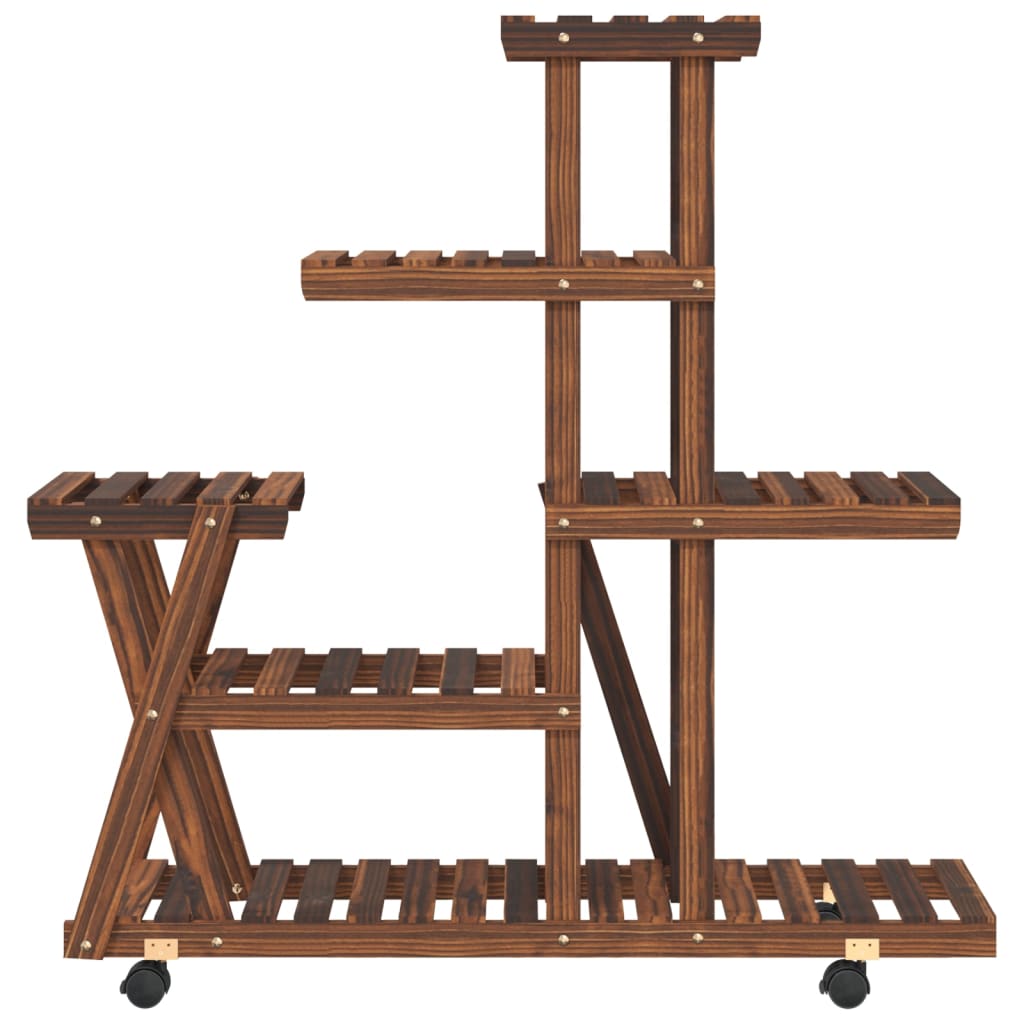 8720845755676_g_en_hd_2 vidaXL Flower Stand with Wheels 95x25x101 cm Solid Wood Fir - Image 4
