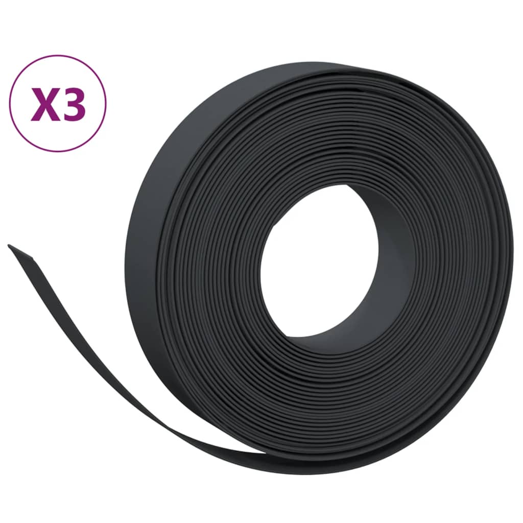 8720845758127_a_en_hd_1 vidaXL Garden Edgings 3 pcs Black 10 m 10 cm Polyethylene - Image 2
