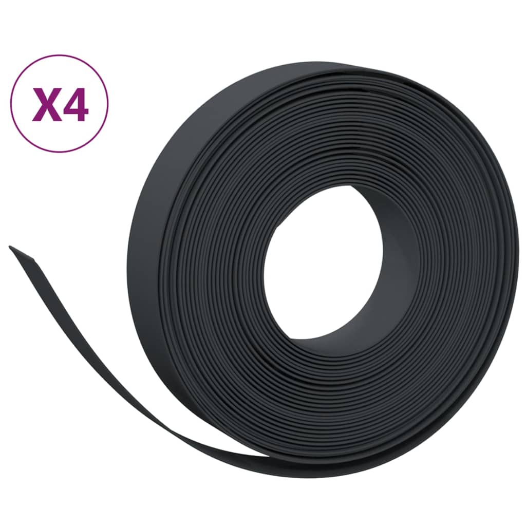 8720845758134_a_en_hd_1 vidaXL Garden Edgings 4 pcs Black 10 m 10 cm Polyethylene - Image 2