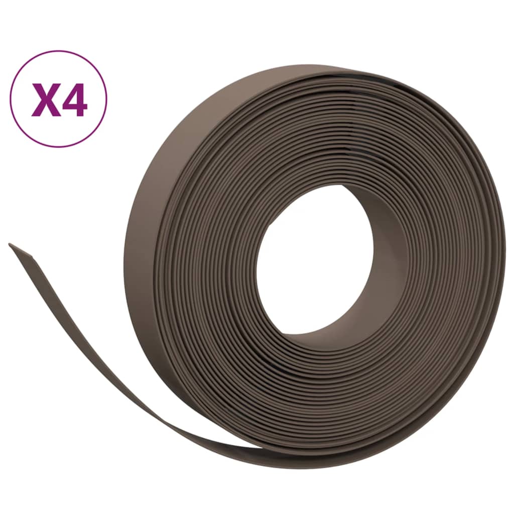 8720845758172_a_en_hd_1 vidaXL Garden Edgings 4 pcs Brown 10 m 10 cm Polyethylene - Image 2