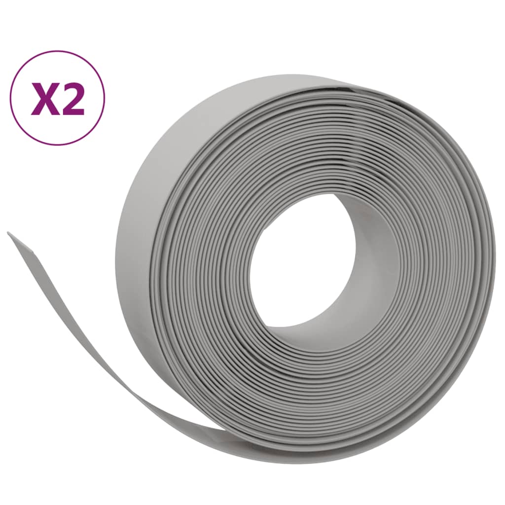 8720845758196_a_en_hd_1 vidaXL Garden Edgings 2 pcs Grey 10 m 15 cm Polyethylene - Image 2
