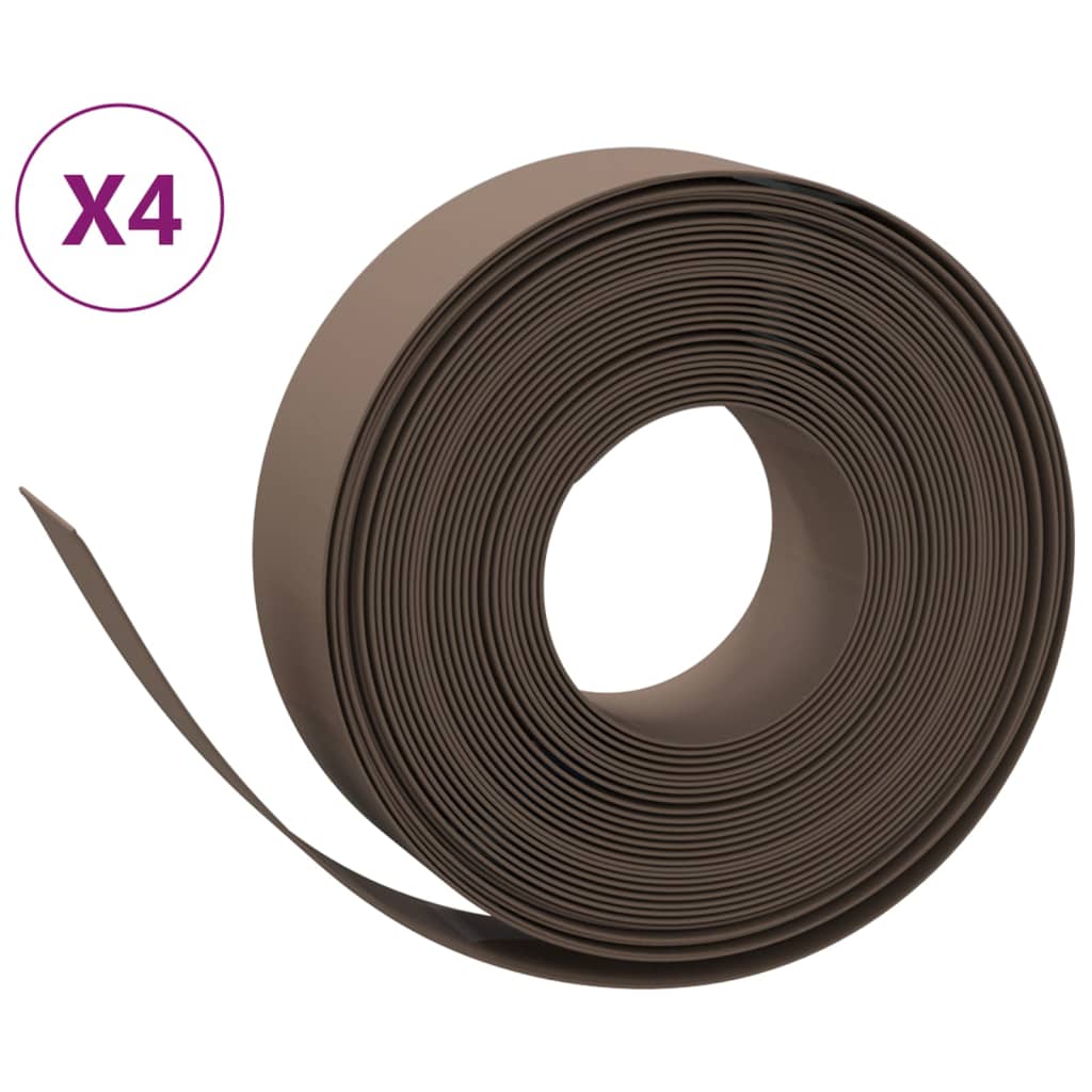8720845758295_a_en_hd_1 vidaXL Garden Edgings 4 pcs Brown 10 m 15 cm Polyethylene - Image 2
