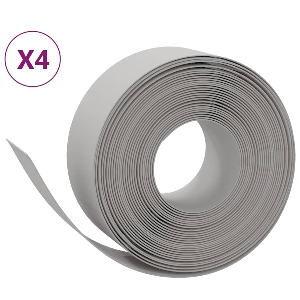 8720845758332_a_en_hd_1 vidaXL Garden Edgings 4 pcs Grey 10 m 20 cm Polyethylene - Image 2