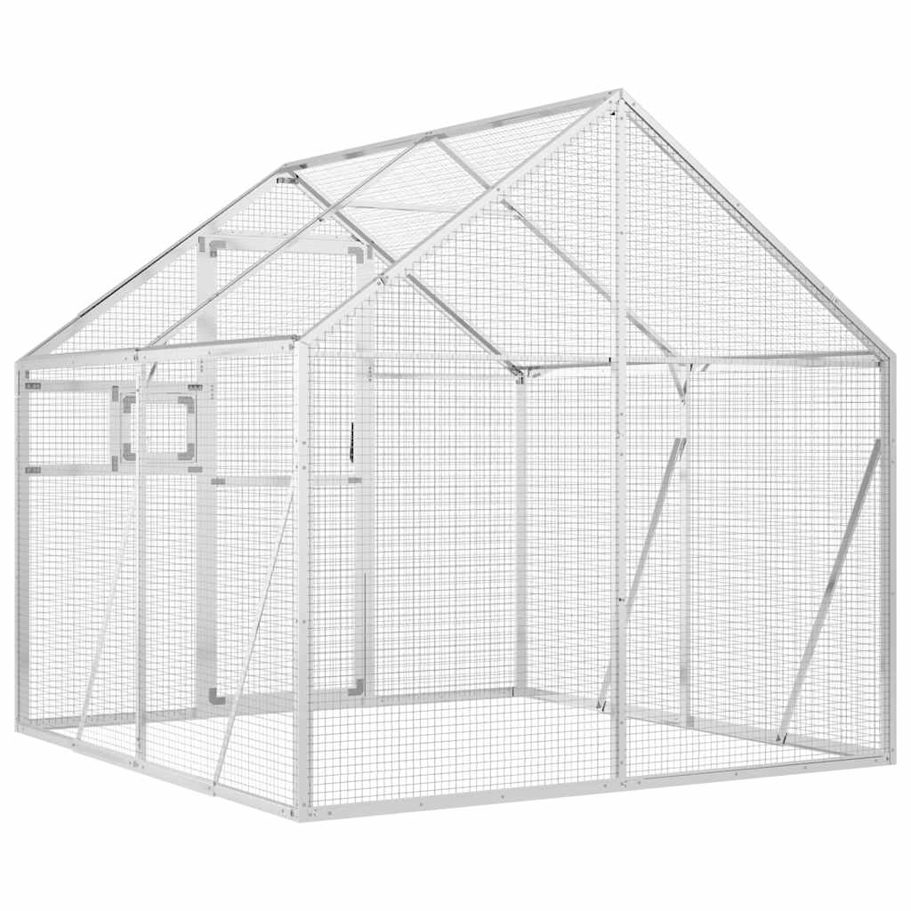 8720845758431_g_en_hd_3 vidaXL Aviary Silver 1.79x2x1.85 m Aluminium - Image 5