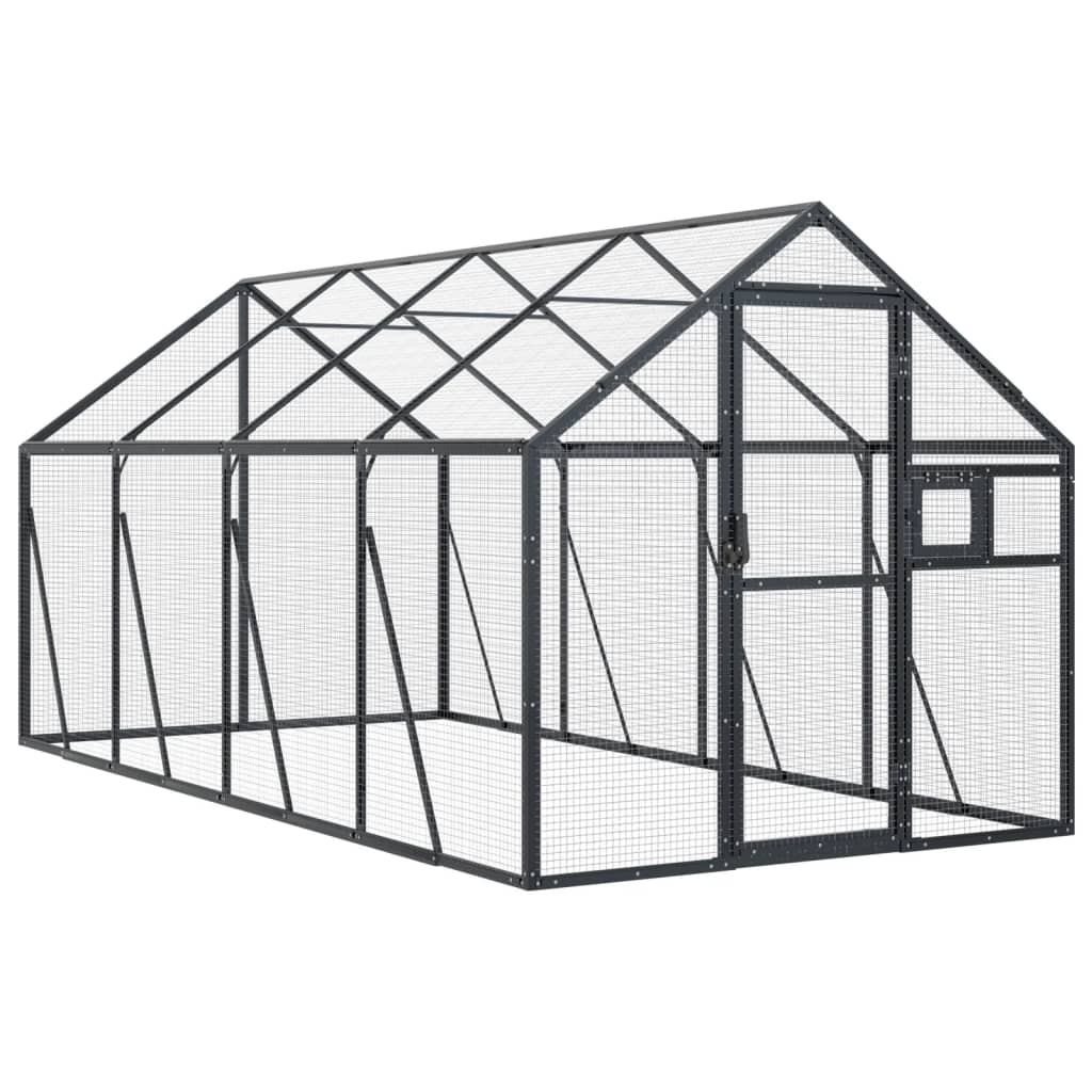 8720845758516_a_en_hd_1 vidaXL Aviary Anthracite 1.79x4x1.85 m Aluminium - Image 2