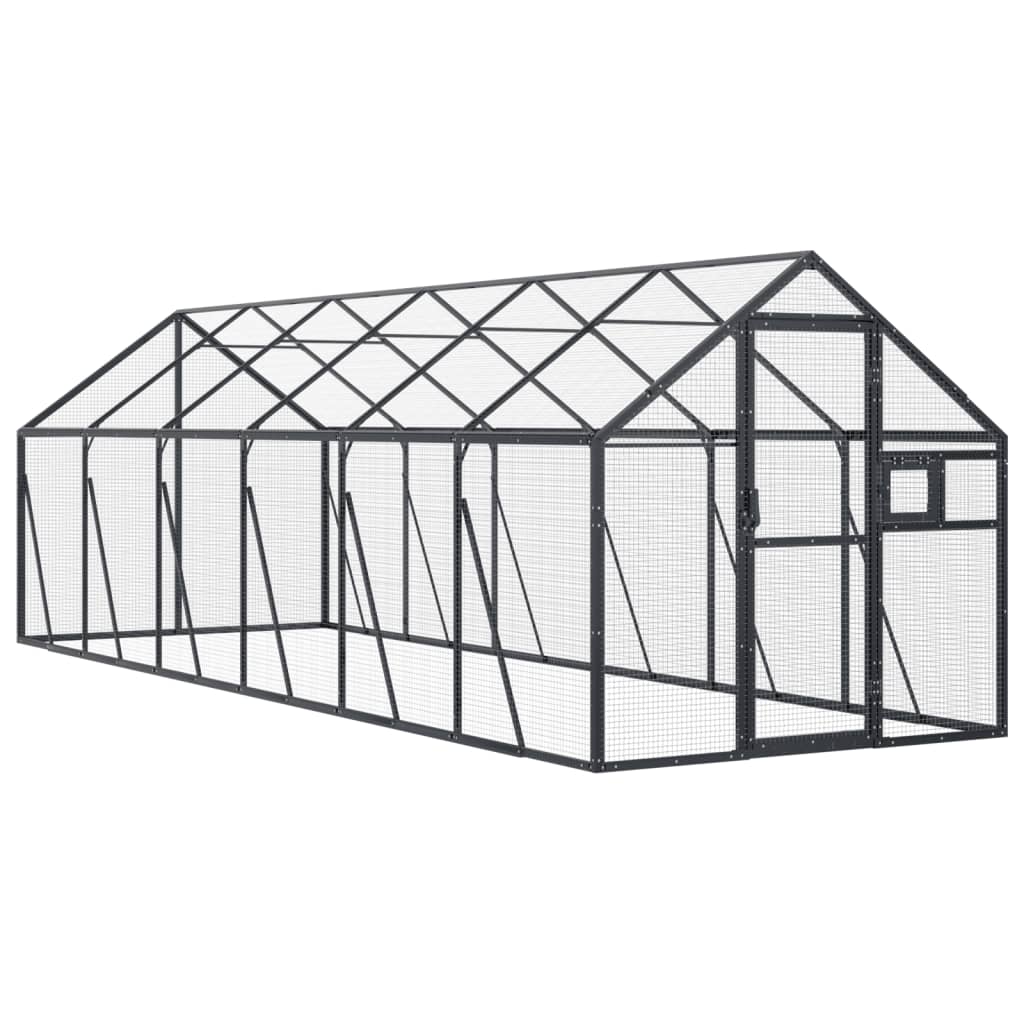 8720845758523_a_en_hd_1 vidaXL Aviary Anthracite 1.79x6x1.85 m Aluminium - Image 2