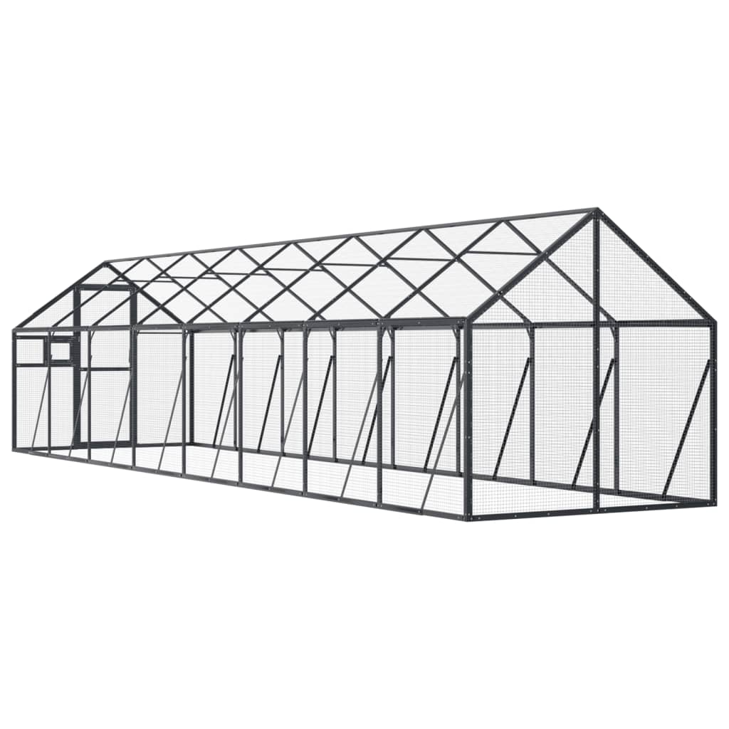 8720845758530_g_en_hd_3 vidaXL Aviary Anthracite 1.79x8x1.85 m Aluminium - Image 5