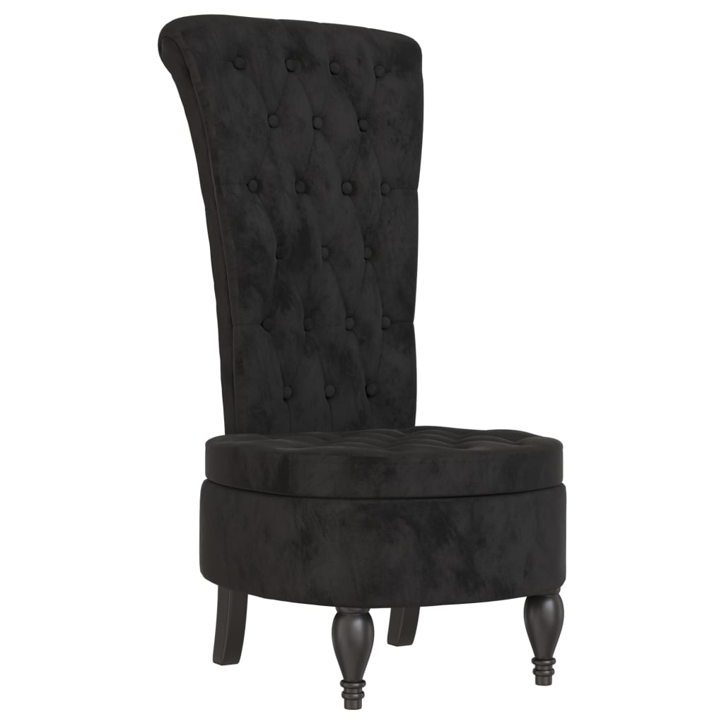 8720845759261_a_en_hd_1 vidaXL High Back Chair Black Velvet Button Design - Image 2
