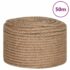 vidaXL Jute Rope 50 m Long 12 mm Thick - Image 2