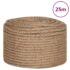 vidaXL Jute Rope 25 m Long 14 mm Thick - Image 2