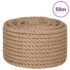 vidaXL Jute Rope 50 m Long 16 mm Thick - Image 2