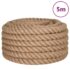 vidaXL Jute Rope 5 m Long 36 mm Thick - Image 2