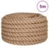 vidaXL Jute Rope 5 m Long 40 mm Thick - Image 2