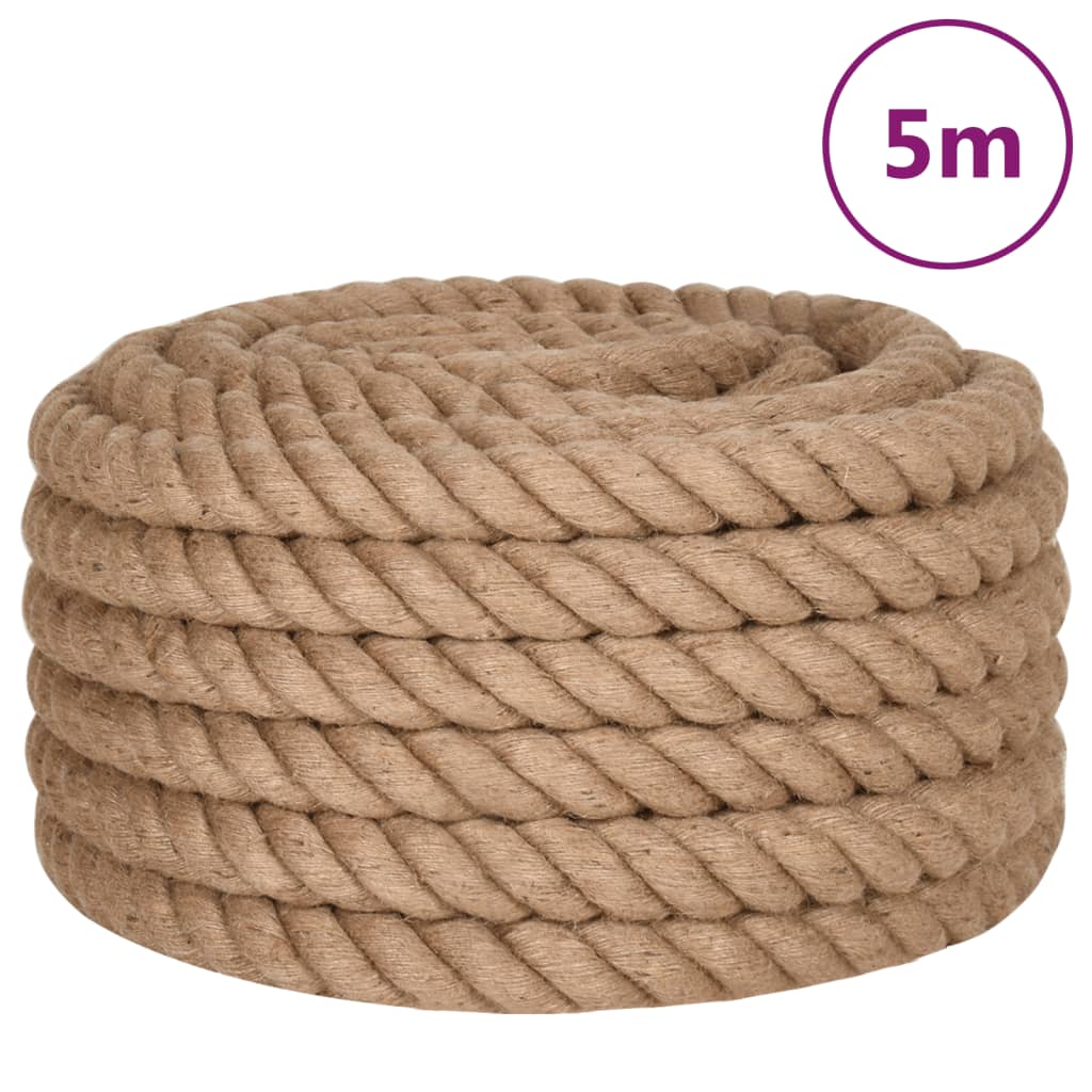8720845762650_a_en_hd_1 vidaXL Jute Rope 5 m Long 40 mm Thick - Image 2
