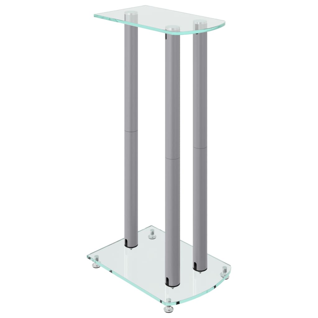 8720845762728_g_en_hd_2 vidaXL Speaker Stands 2 pcs Silver Tempered Glass 3 Pillars Design - Image 4