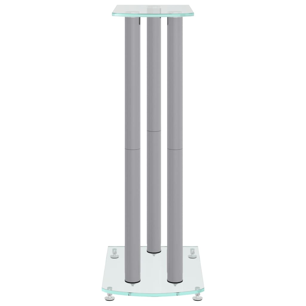 8720845762728_g_en_hd_4 vidaXL Speaker Stands 2 pcs Silver Tempered Glass 3 Pillars Design - Image 6