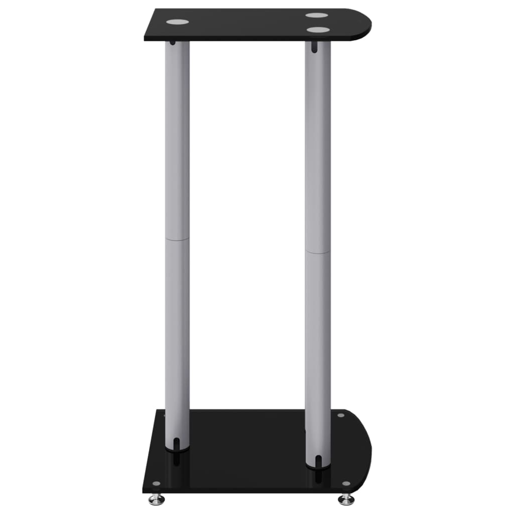 8720845762735_g_en_hd_3 vidaXL Speaker Stands 2pcs Black&Silver Tempered Glass 3 Pillars Design - Image 5