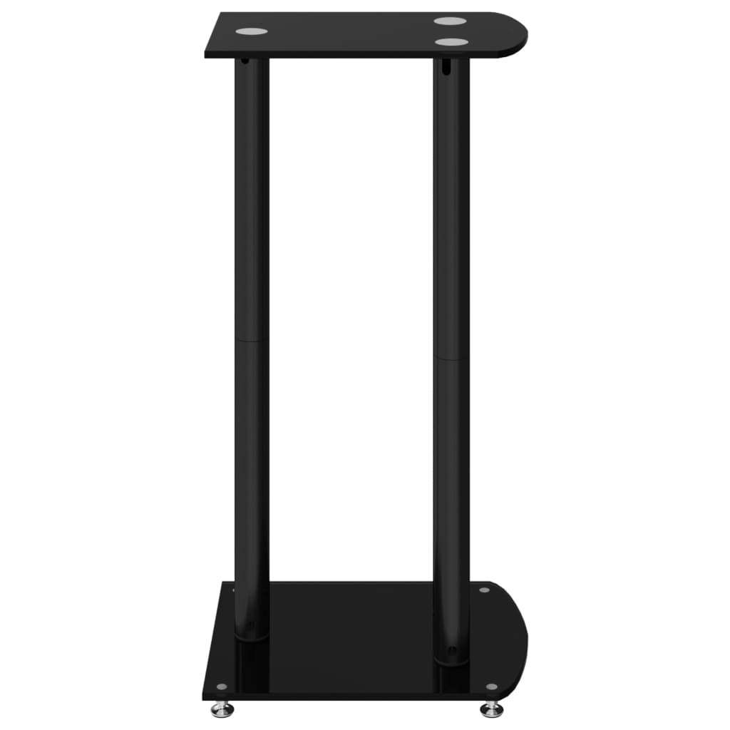 8720845762742_g_en_hd_3 vidaXL Speaker Stands 2 pcs Black Tempered Glass 3 Pillars Design - Image 5