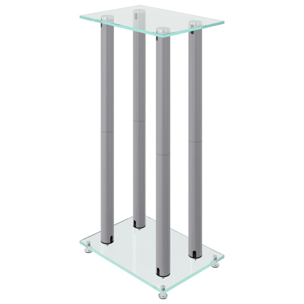 8720845762896_g_en_hd_2 vidaXL Speaker Stands 2pcs Silver Tempered Glass 4 Pillars Design - Image 4