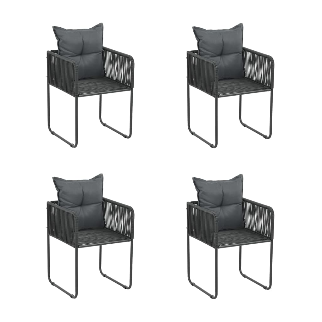8720845763008_g_en_hd_2 vidaXL 5 Piece Garden Dining Set Black - Image 4