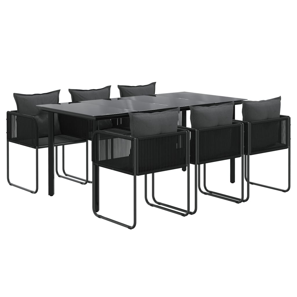 8720845763015_g_en_hd_1 vidaXL 7 Piece Garden Dining Set Black - Image 3