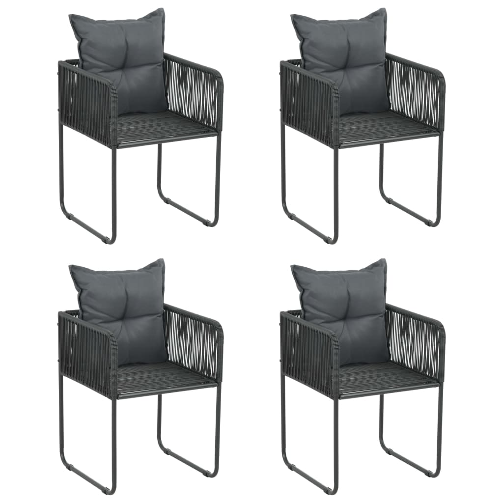 8720845763046_g_en_hd_2 vidaXL 5 Piece Garden Dining Set Black - Image 4