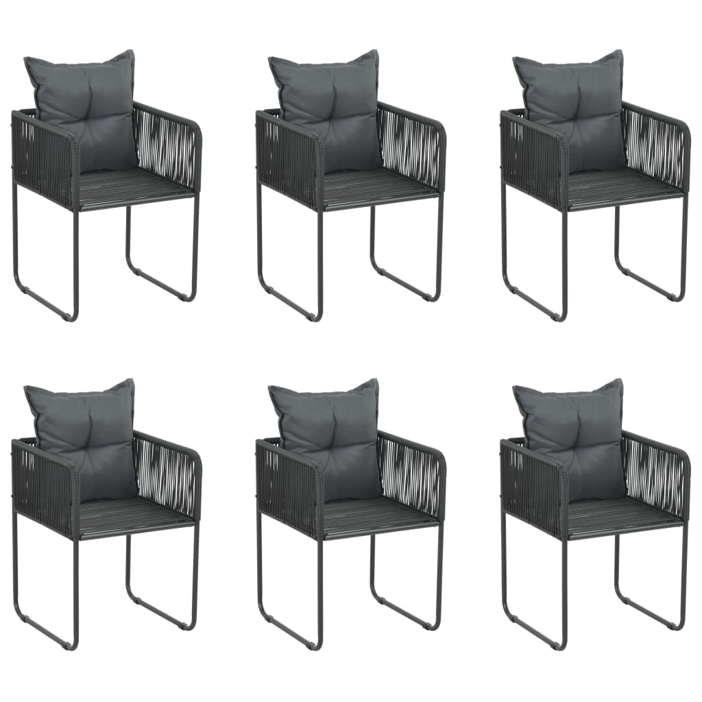 8720845763053_g_en_hd_2 vidaXL 7 Piece Garden Dining Set Black - Image 4