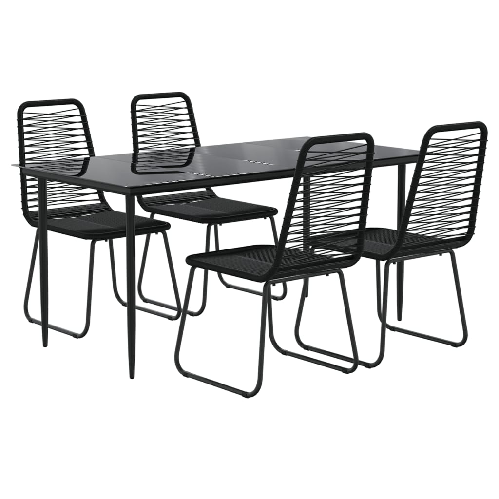 8720845763121_g_en_hd_1 vidaXL 5 Piece Garden Dining Set Black - Image 3