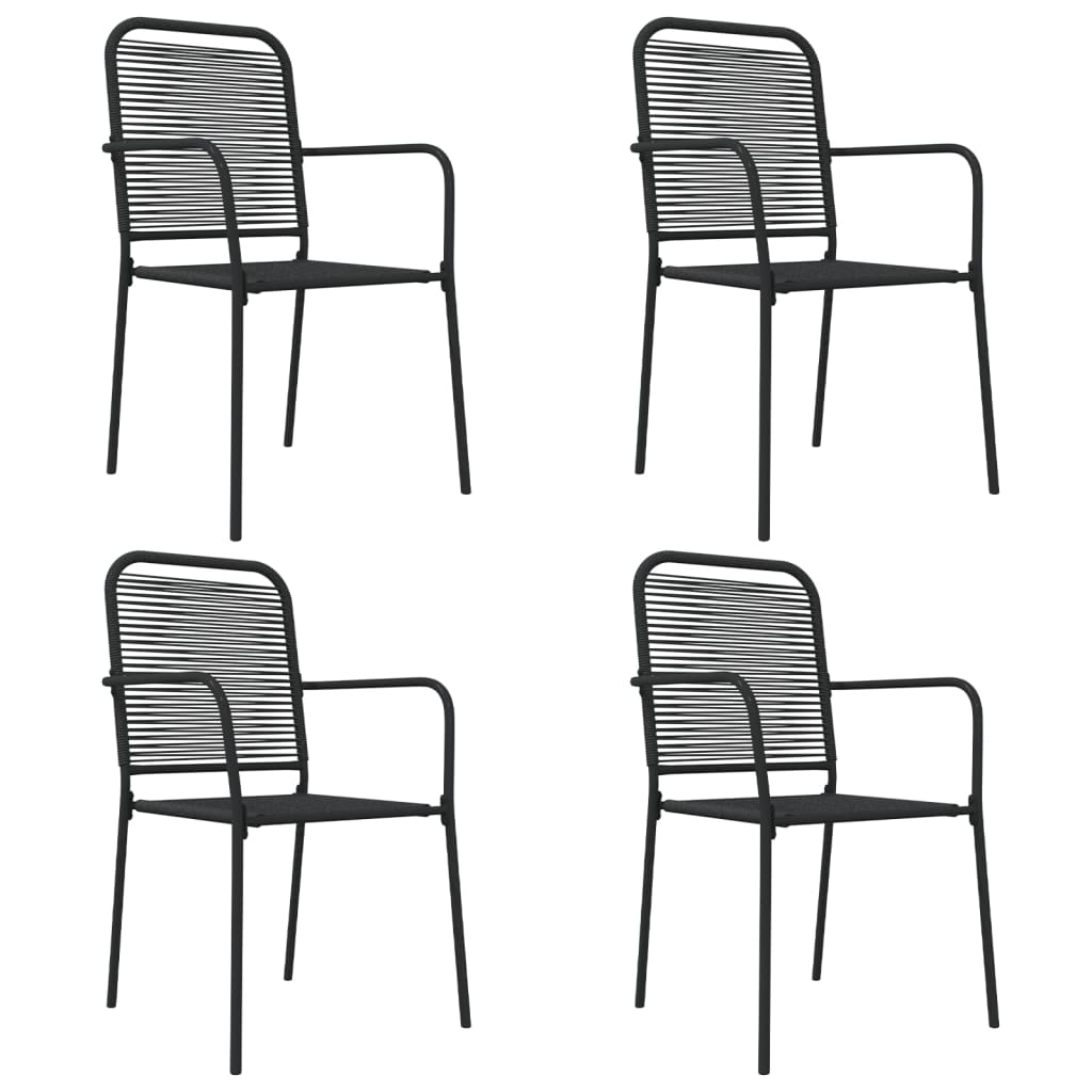 8720845763442_g_en_hd_2 vidaXL 5 Piece Garden Dining Set Black Cotton Rope and Steel - Image 4