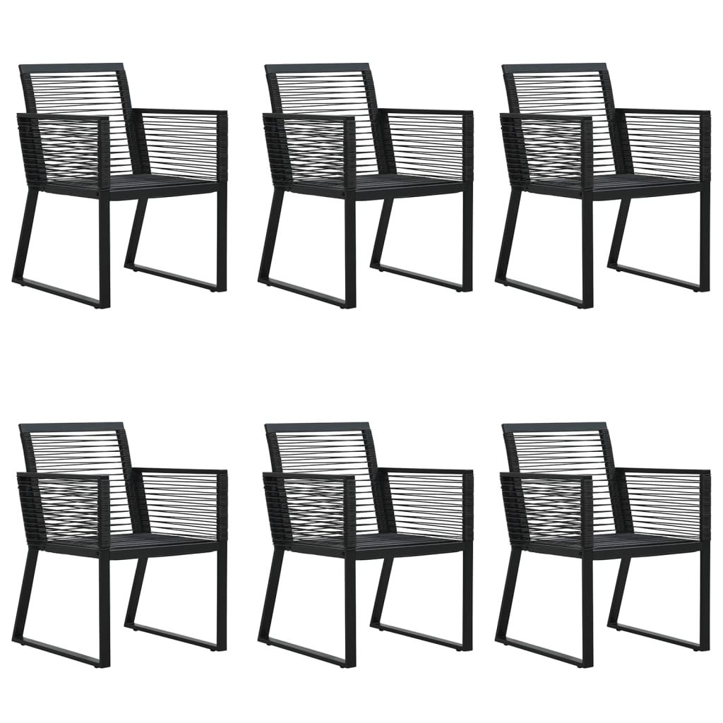 8720845763497_g_en_hd_2 vidaXL 7 Piece Garden Dining Set Black PVC Rattan - Image 4