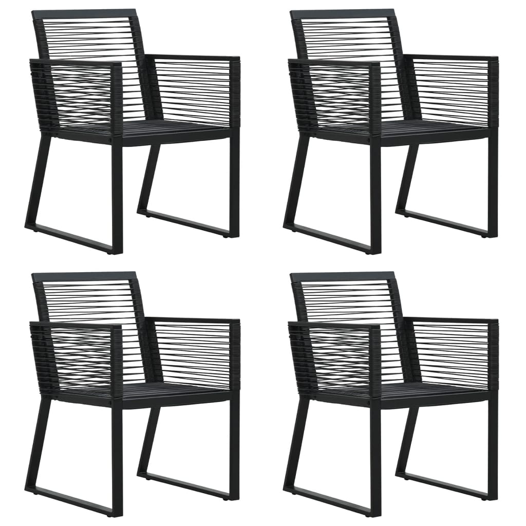 8720845763527_g_en_hd_2 vidaXL 5 Piece Garden Dining Set Black PVC Rattan - Image 4