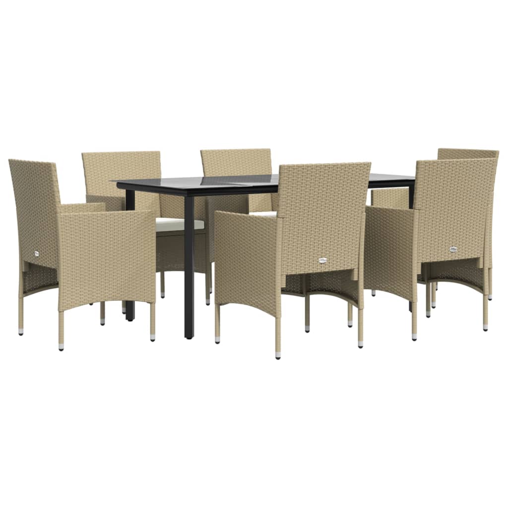 8720845764135_g_en_hd_1 vidaXL 7 Piece Garden Dining Set with Cushions Beige and Black - Image 3