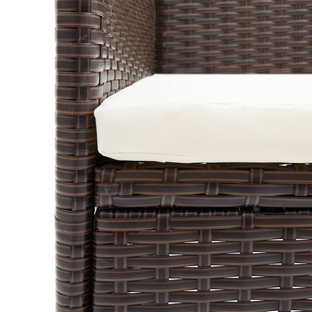 8720845764166_g_en_hd_4 vidaXL 5 Piece Garden Dining Set with Cushions Brown and Black - Image 6
