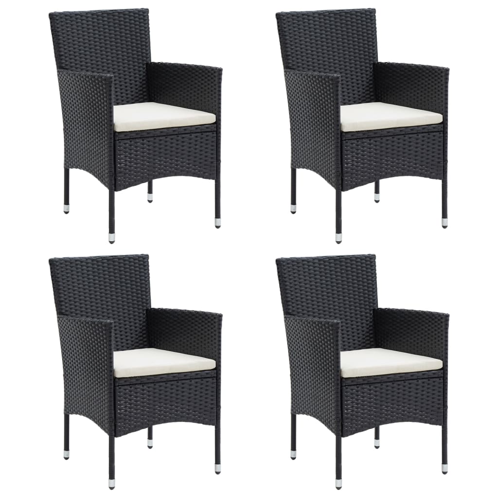 8720845764203_g_en_hd_2 vidaXL 5 Piece Garden Dining Set with Cushions Black - Image 4