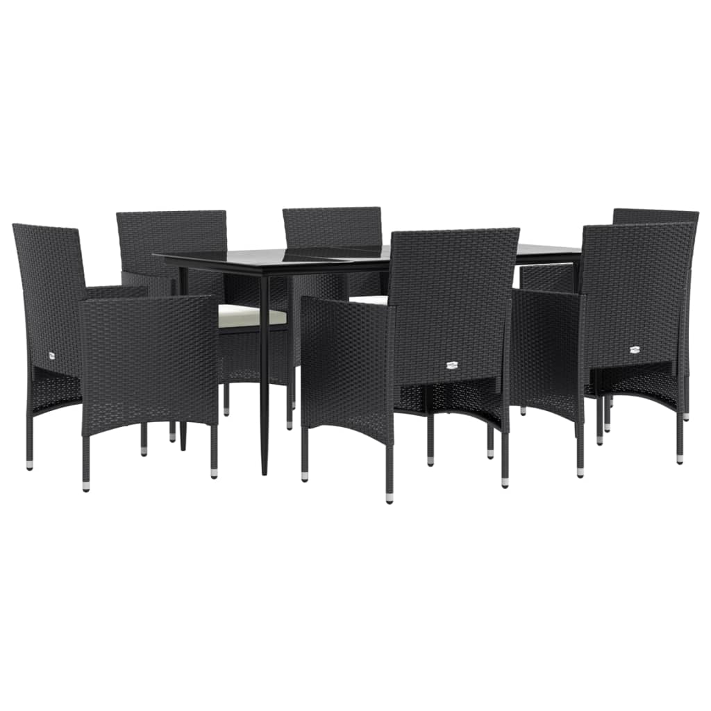 8720845764210_g_en_hd_1 vidaXL 7 Piece Garden Dining Set with Cushions Black - Image 3