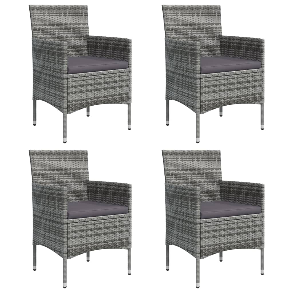 8720845764241_g_en_hd_2 vidaXL 5 Piece Garden Dining Set with Cushions Grey and Black - Image 4