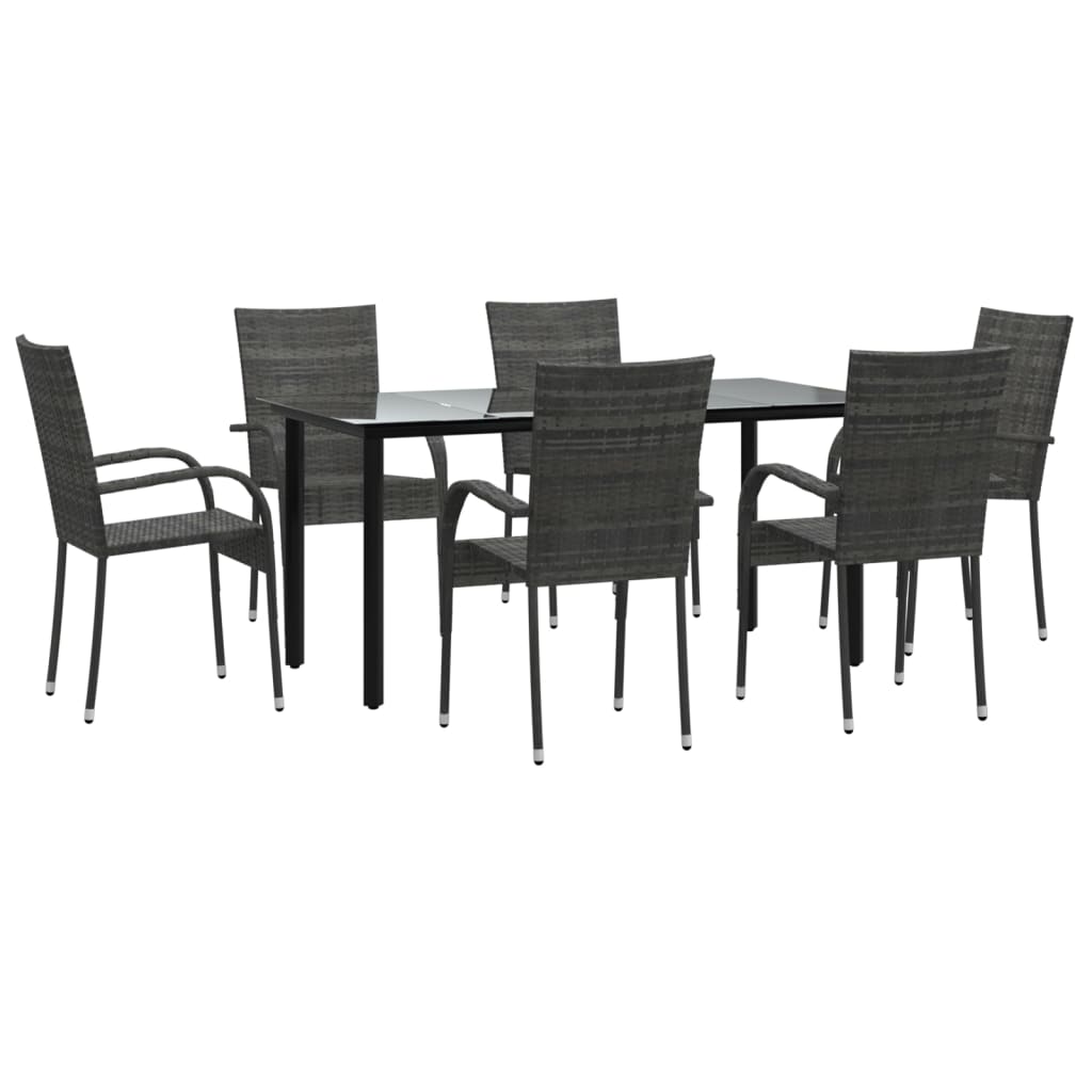 8720845764692_g_en_hd_1 vidaXL 7 Piece Garden Dining Set Grey Poly Rattan - Image 3